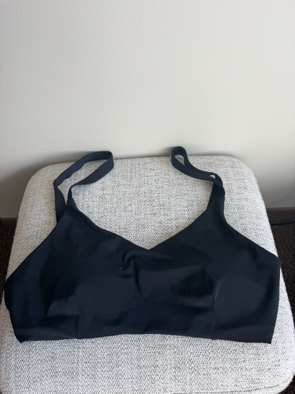 black bikini top with pads inside